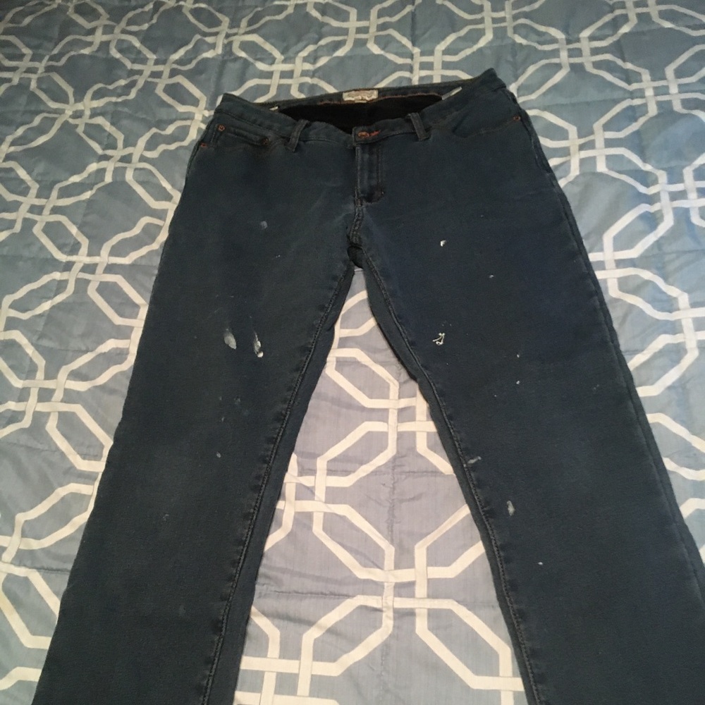Weatherproof vintage women’s work jeans soft lined slim straight W12 L30